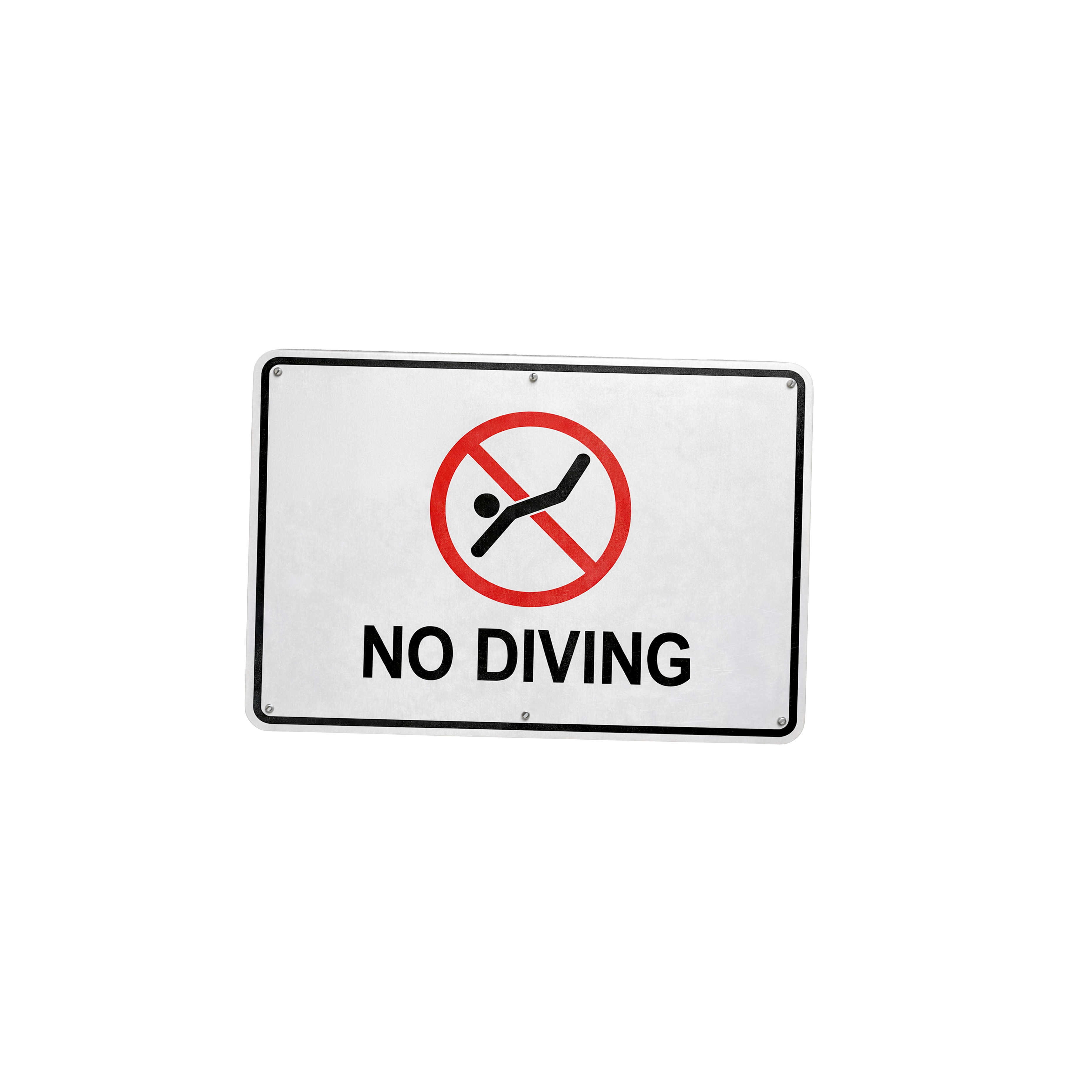 NO DIVING SIGN